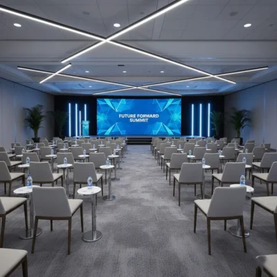 Professional corporate conference setup by The Event Clock – Corporate Event Management Company in Pune